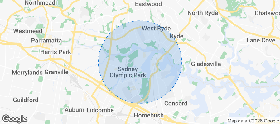 Wentworth Point Airbnb map